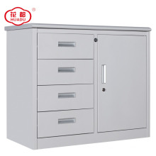 Luoyang huadu half height metal swing door file cabinet with 4 drawers